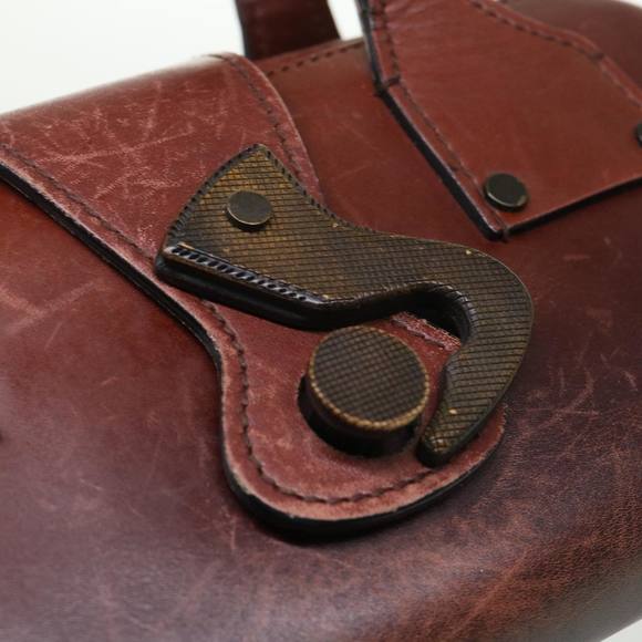 GUCCI Hand Bag Leather Brown Auth bs6691 - Picture 10 of 16